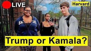 IRL Asking Harvard Students Who They Are Voting for