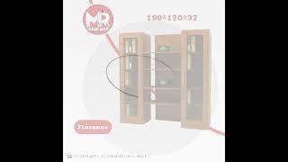 کمد و فایل و ویترین اداری و کتابخانه چوبی مدل Florance - مستر صندلی - mr_sandali