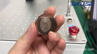 30watt JPT Smart Fiber Laser Marking Machine for Jewellery Fingerprint Metal Pendant Engraving