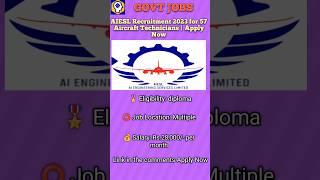 GOVT Jobs in AESL | Diploma jobs #govtjobs #viral #diplomajobs #aiportjobs #indian #independence