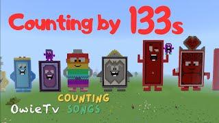 Counting by 133s Song | Minecraft Numberblocks Counting Songs | Math and Number Songs for Kids