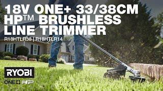 RYOBI 18V ONE+ 33/38cm Brushless Line Trimmer (R18HTLR38, R18HTLR14)