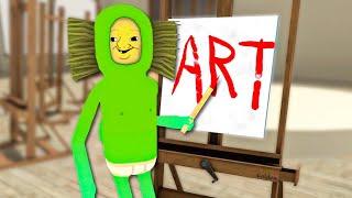 the boys go to art class