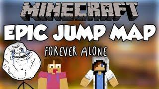 Minecraft: Epic Jump Map FOREVER ALONE "LIVESTREAM" Stan en Ruben Knarftretsom