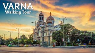 Varna Walking Tour - Travel Bulgaria in 4K - Sunset walk