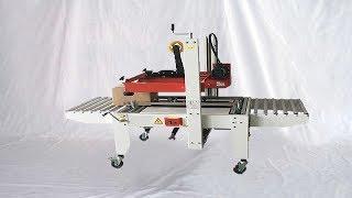 top bottom driven carton sealing machine semi automatic case closing sealer אוטם קרטון