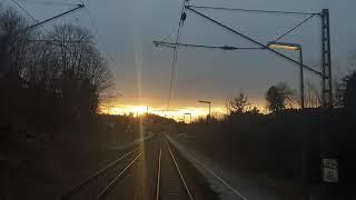 Train driver sunset [4K 60 FPS]