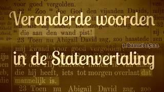 Veranderde woorden in de Statenvertaling deel 1 - O.a. de ,,Jehovah''-Bijbel van Goetzee uit 1750