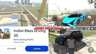 New Update All Secret Cheat Code Indian Bikes Driving 3d | New Mode+New Cars+Train 2024