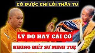 Sự thật đau lòng: Phê phán người Tu hành - Có phạm điều cấm trong giới luật | Minh Triết Phật Giáo