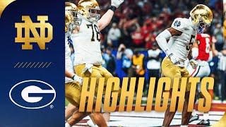 College Football Playoff Quarterfinal Highlights vs Georgia | Notre Dame Football