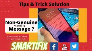 iPhone 11 Pro Max important Display Message, Important Battery Message 100% Fix|Non-Genuine Warning