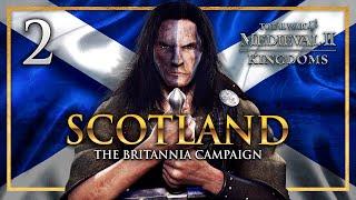 THE BRUTAL ISLAND INVASION! Medieval 2: Total War - Kingdoms Britannia - Scotland Campaign #2