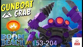 LIVE   -  Gunboat Mega Crab 2024 |  Stages 153-204 |  Boom Beach