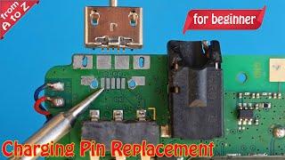 How to replace Mobile Phone Micro USB Charging Port Jack with Hot Air SMD Rework Station