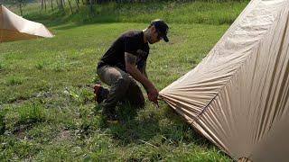 8 man tipi set up