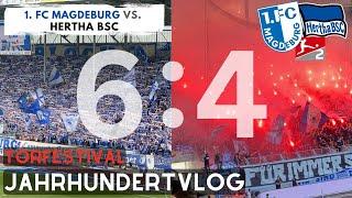 JAHRHUNDERT-VLOG!!! 10 TORE WAHNSINN!!! / Magdeburg vs. Hertha BSC / FANPRIMUS STADIONVLOG