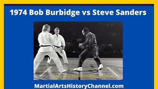 All Star Karate Match! Bob Burbidge vs Steve Sanders with Referee Ron Marchini 1974