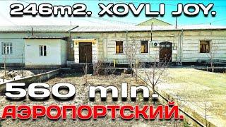 Урганч шахрида 1 каватли 246м2. ховли жой 560 млн. Мулжал: Аэропортский.