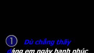 sub karaoke nền đen dẫu anh không nhìn thấy - beat chuẩn châu khải phong