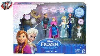 Disney Frozen Complete Story Dolls Collection by Toy Review TV Anna & Elsa Video