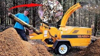 Testing CHEAPEST $5000 Chinese WOOD CHIPPER (on Alibaba)