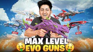 Upgrading Max Level 7 Evo Gun Skins  Spending 10,000 Diamonds  - Garena Free Fire