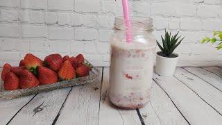 Fresh strawberry milk recipe