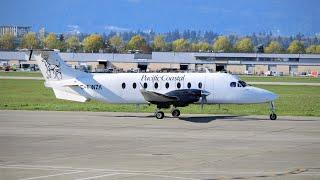 Full flight | Pacific Coastal Beechcraft 1900D | 8P201 Vancouver to Powell River (plus tour of town)