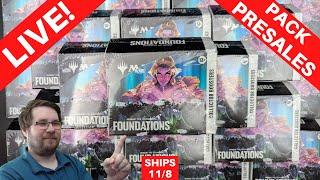 LIVE! Pt 2 MTG Foundations Collector, Jumpstart & Play Pack Presales | Rip & Ship #MTG Ships 11/8