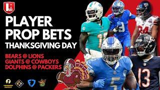 NFL Player Prop Picks Week 13 Thanksgiving Day Football | Best Bets on Thanksgiving day games