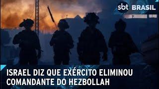 Força de Israel dizem ter matado comandante do Hezbollah em Beirute | SBT Brasil (08/10/24)