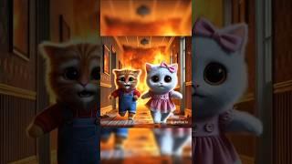 When anger overshadows love, regret follows#catslover#aiart#ai#catsofyoutube#mpminds#animation#sad