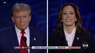 Trump, Harris exchange barbs on debate stage | VOANews