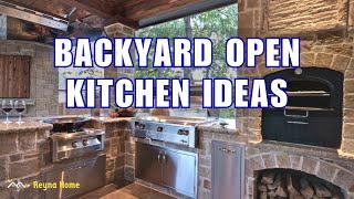 Creative Backyard Open Kitchen Designs Cook and Entertain Outdoors Modern Open Kitchen Design