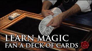 Fan a deck of cards tutorial | David Gatti Master Magician