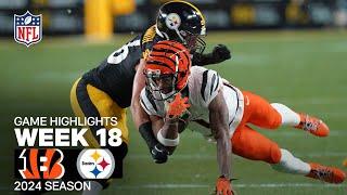 Cincinnati Bengals vs. Pittsburgh Steelers | 2024 Week 18 Game Highlights