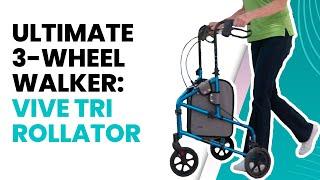  Ultimate 3-Wheel Walker for Seniors: Vive Tri Rollator ‍️