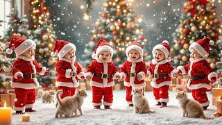 Jingle bell song 2025 Christmas for kids Songs | Kids And Cats Christmas Celebration