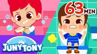 Yes Yes Wash Your Hands + More Kids Songs | Good Habit Songs Compilation | JunyTony