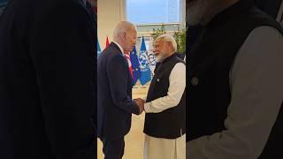 PM Modi holds talks with US President Joe Biden | G7 Summit | #shorts