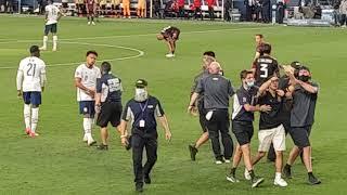 Pitch invasion - Nation's League Finals (USA vs Mexico)