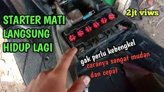 CARA PERBAIKI STARTER MOTOR MIO || CARA PERBAIKI RELAI MOTOR MIO || @GUDANG ILMU OTOMOTIF