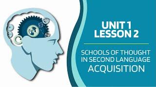 Schools of Thought in Second Language Acquisition