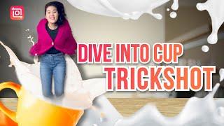 Create a Diving into Cup Trickshot‍️ (InShot Tutorial)