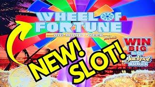 NEW SLOT!  GREAT BONUSES on the NEW WHEEL OF FORTUNE BIG MONEY WEEK SLOT MACHINE