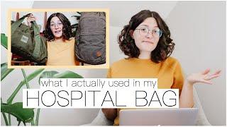 What I ACTUALLY Used In My Hospital Bag  &  What I Wish I Brought