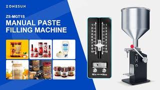 Small Business | ZONESUN ZS-MGT1S Manual Liquid Paste Filling Machine