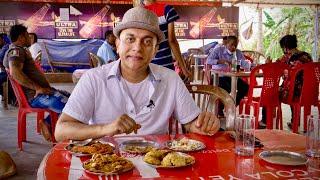 This Is Where The Locals Eat Fresh, Tasty Seafood! SHARADA (Gopal) BAR, Bambolim, GOA | 40 Years!