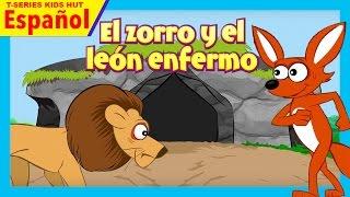 El zorro y el león enfermo - historias español || cuentos para niños